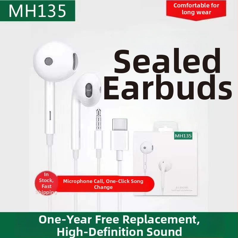 Kábelezésű in-ear fejhallgató, modell LW, 1,2 m kábel, kapacitív technológia