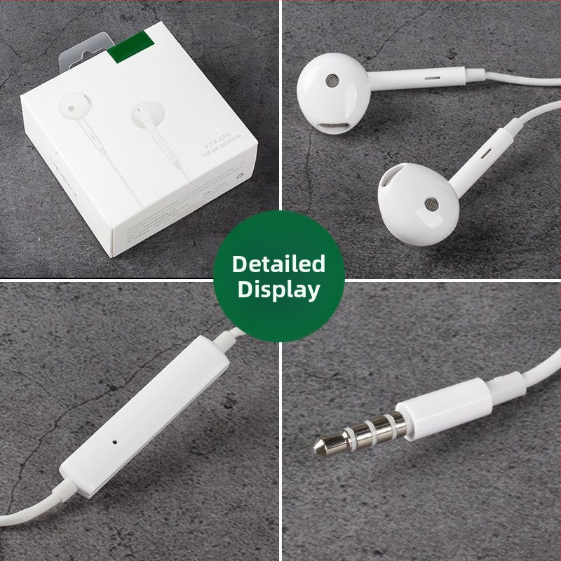 Kábelezésű in-ear fejhallgató, modell LW, 1,2 m kábel, kapacitív technológia