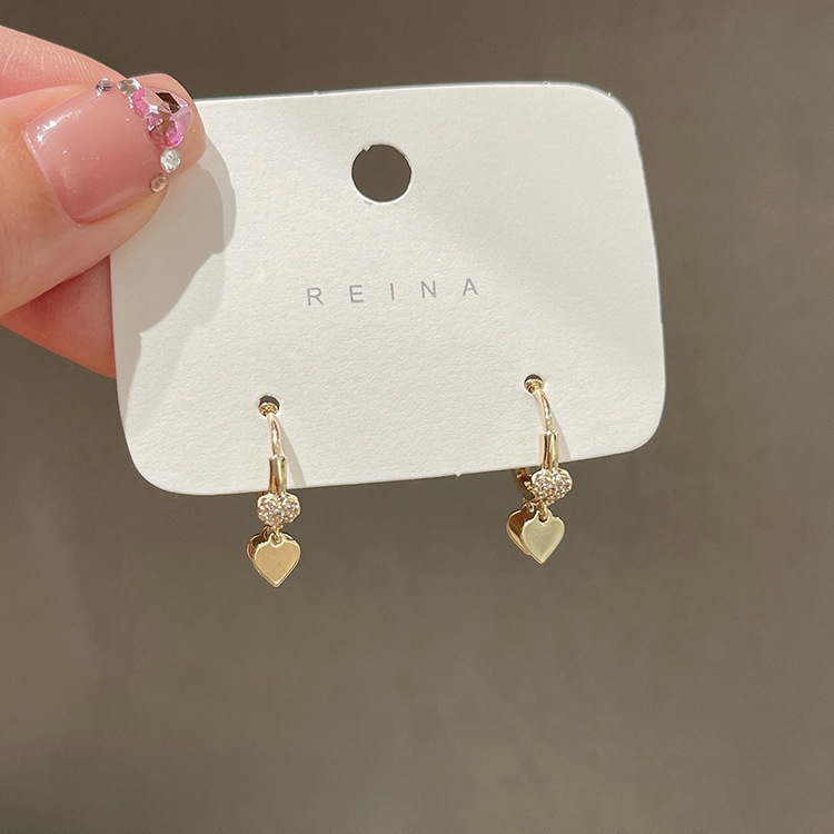 Cercei din cupru cu electroplacare, design geometric, stil fashion, pentru femei