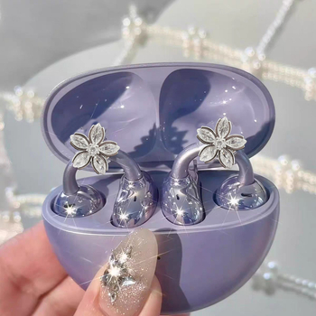 Χαλκός κυκλικά σκουλαρίκια με κλιπ για γυναίκες – ελαφρύς πολυτελής στυλ, ηλεκτροπλατίωση