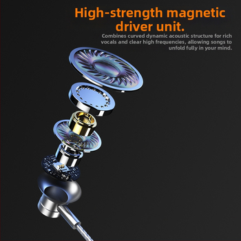 K20 fülbe helyezhető, vezetékes fejhallgató dinamikus meghajtóval, 1,2 m kábel, érzékenység 108 dB