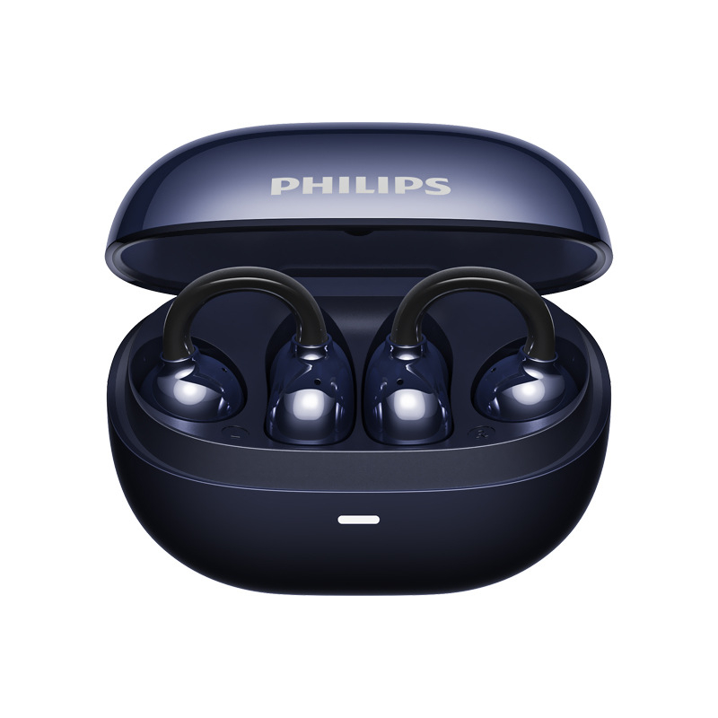 Philips căşti Bluetooth cu clips pentru urechi – deschise pe ureche, fără fir, Bluetooth 5.0, autonomie peste 8 ore, rezistent la apă, model TAT3469