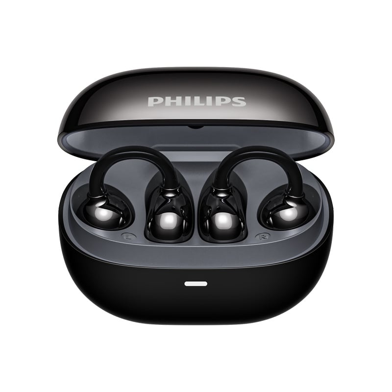 Philips căşti Bluetooth cu clips pentru urechi – deschise pe ureche, fără fir, Bluetooth 5.0, autonomie peste 8 ore, rezistent la apă, model TAT3469