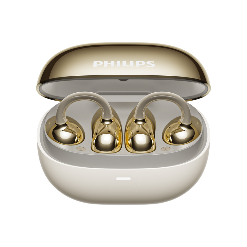Philips căşti Bluetooth cu clips pentru urechi – deschise pe ureche, fără fir, Bluetooth 5.0, autonomie peste 8 ore, rezistent la apă, model TAT3469