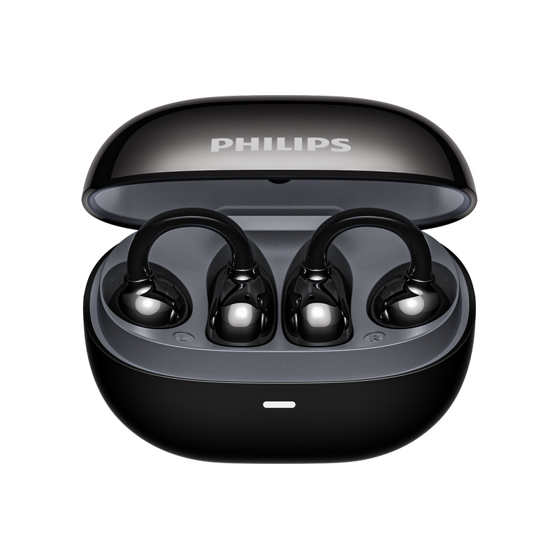 Philips căşti Bluetooth cu clips pentru urechi – deschise pe ureche, fără fir, Bluetooth 5.0, autonomie peste 8 ore, rezistent la apă, model TAT3469