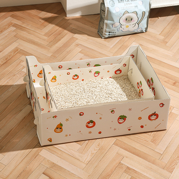 Κουτί άμμου γάτας από χαρτί, μιας χρήσης, πτυσσόμενο με μεγάλη χωρητικότητα, κατάλληλο για γάτες και σκύλους