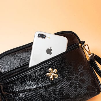 Camellia ženska torbica za rame i crossbody, velik kapacitet, bucket stil, PU unutarnji džepovi