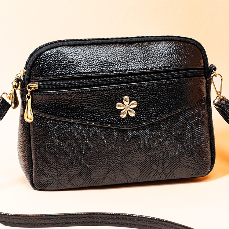 Camellia ženska torbica za rame i crossbody, velik kapacitet, bucket stil, PU unutarnji džepovi