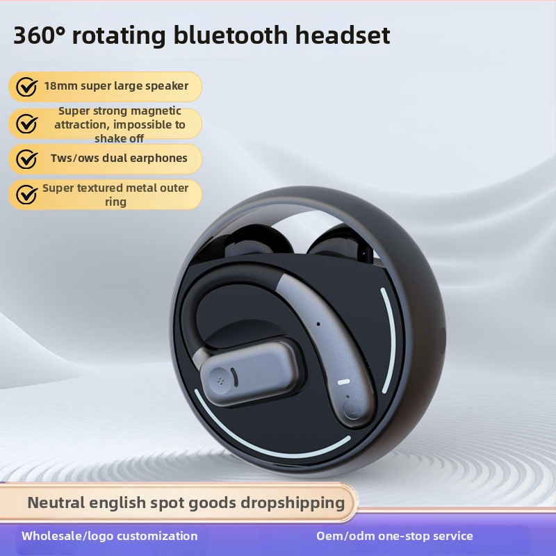 Bluetooth slúchadlá A20 PLUS štvorkus, bezdrôtový dizajn s uchom na háku, Bluetooth 5.3, 18 mm reproduktor, mikrofón, 20Hz-20kHz