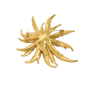 Broșă Chrysanthemum Design, Vintage pentru femei (Material: aliaj de zinc; Formă: floare, geometric; Finisare: electroplacare; Stil: Vintage)