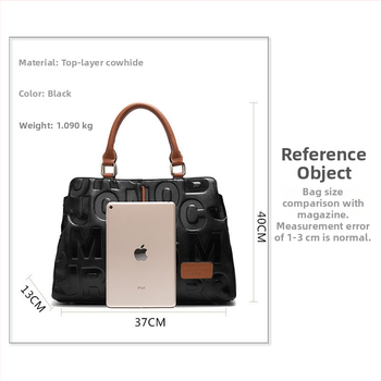 Geantă crossbody din piele naturală pentru femei, din primul strat de piele de vacă, siluetă vertical-pătrată, căptușeală poliester, pentru uz zilnic