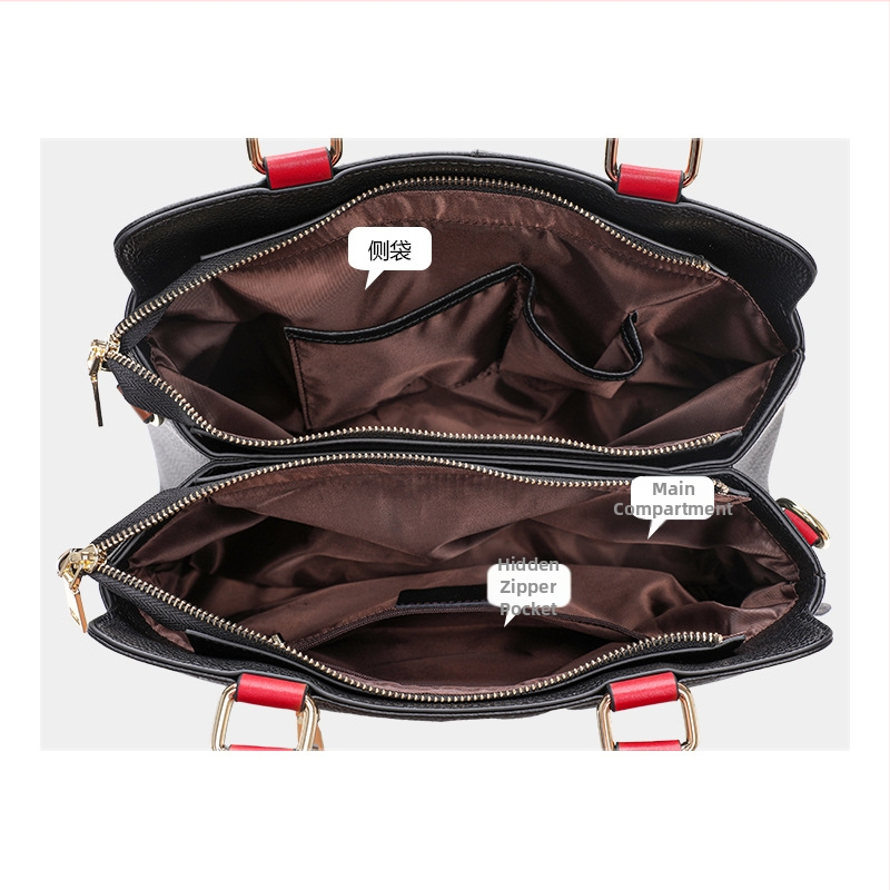Geantă crossbody din piele naturală pentru femei, din primul strat de piele de vacă, siluetă vertical-pătrată, căptușeală poliester, pentru uz zilnic