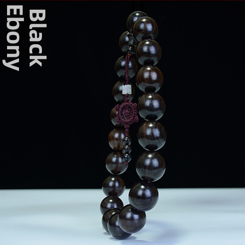 Ξύλινο βραχιόλι με χάντρες Βούδα, λεία επεξεργασία, 19 χάντρες, unisex, εθνικό στυλ