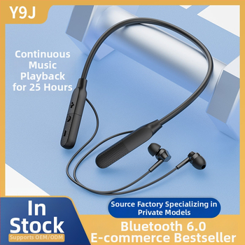 Xrmai căști Bluetooth pentru gât, stereo, Bluetooth 6.0, rază 10 m, autonomie baterie peste 8 ore