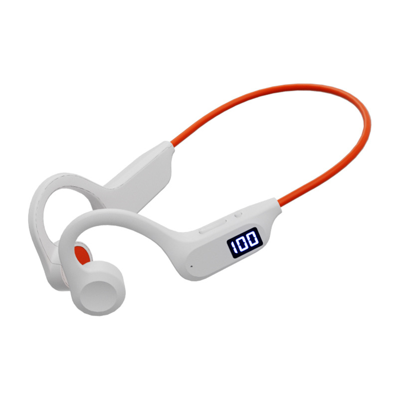 Căști G3 cu conductie osoasă pentru sport, afișaj digital, Bluetooth 5.3, IPX4, autonomie 4-8 ore, rază 15 m