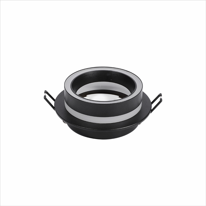 GX53 Spotlight încastrat, model 609, aluminiu și acrilic, finisaj cu pulbere, pentru uz casnic și comercial