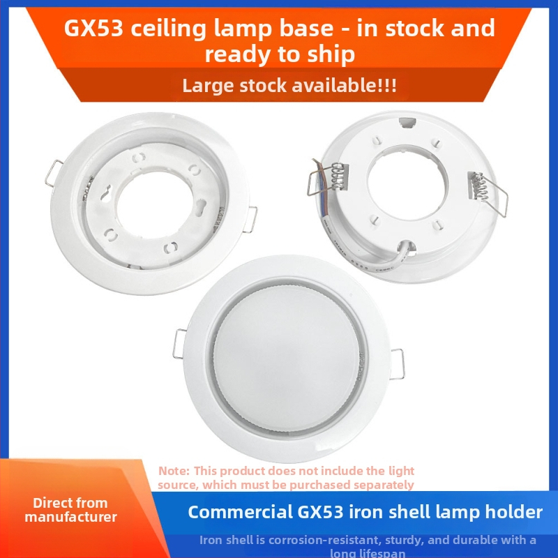 LED zabudované stropné svietidlo set, anti-glare dizajn, COB puzdro, ultra tenký, 5W–7W, model YZ-GX53-SP03