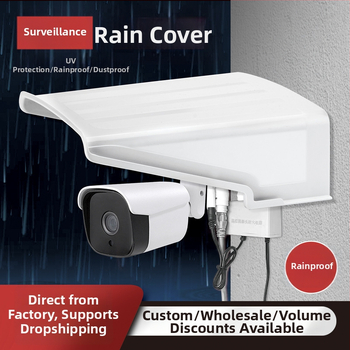 Novērošanas kameras lietus aizsargs — ārējā lietus un saules aizsardzība, putekļu aizsardzība, modelis 1260, plastmasa, kvadrāta forma, piederums: aizsargs