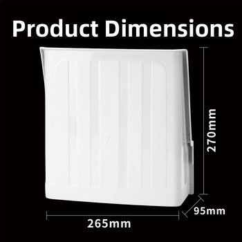 Novērošanas kameras lietus aizsargs — ārējā lietus un saules aizsardzība, putekļu aizsardzība, modelis 1260, plastmasa, kvadrāta forma, piederums: aizsargs