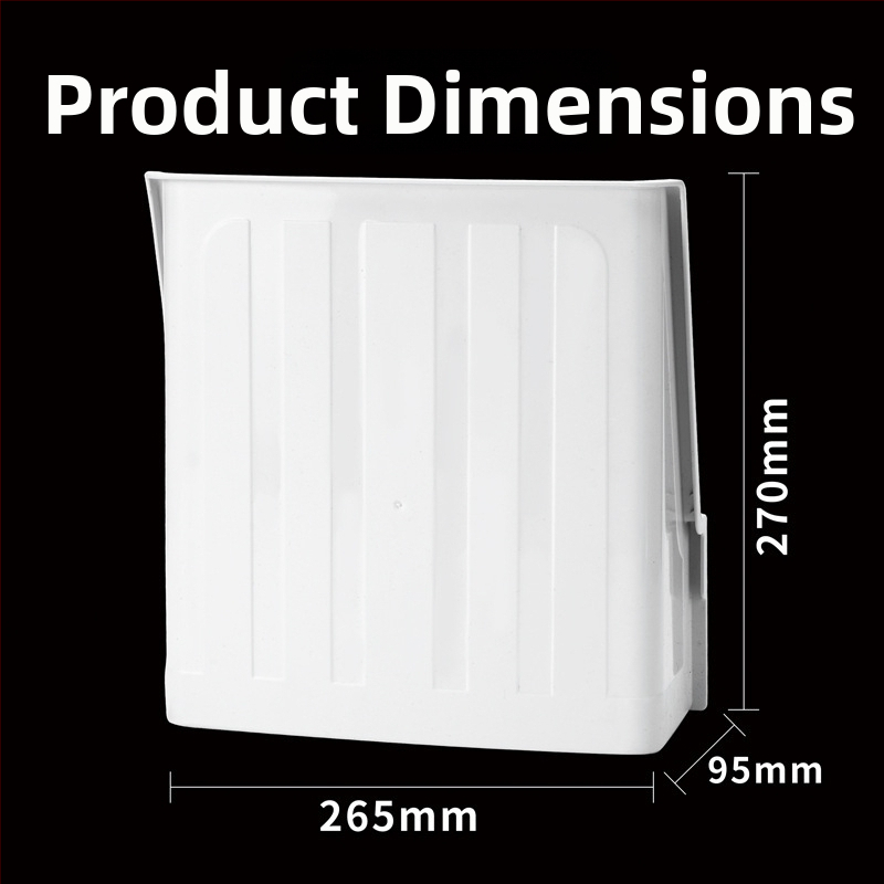 Novērošanas kameras lietus aizsargs — ārējā lietus un saules aizsardzība, putekļu aizsardzība, modelis 1260, plastmasa, kvadrāta forma, piederums: aizsargs