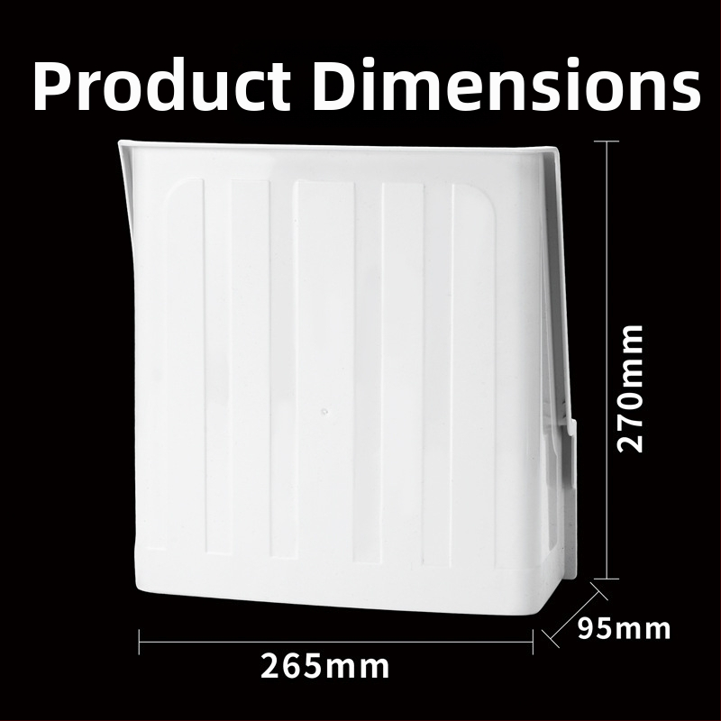 Novērošanas kameras lietus aizsargs — ārējā lietus un saules aizsardzība, putekļu aizsardzība, modelis 1260, plastmasa, kvadrāta forma, piederums: aizsargs