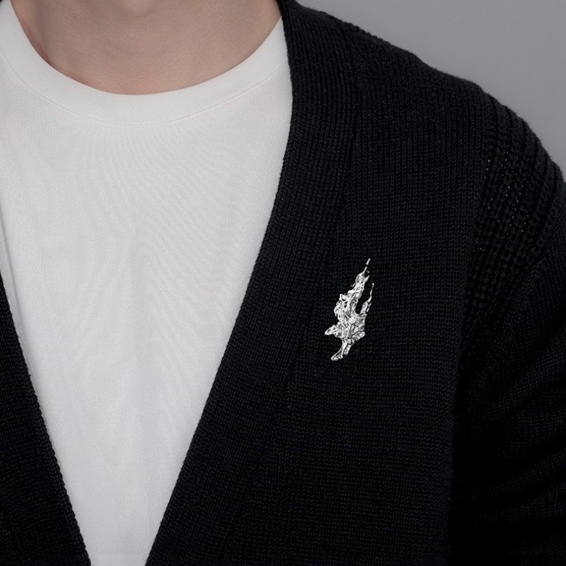 Broš za sako | Titan čelik | Unisex, minimalistički dizajn | Elektroplatiranje završni sloj | Dvostruka upotreba