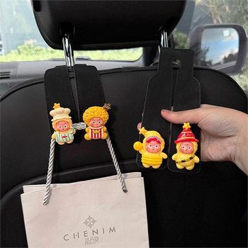 Cârlige duale pentru spatele scaunelor auto, pentru scaunele din față și din spate, accesorii interior velur, stil modern, funcție aromă, personalizabil