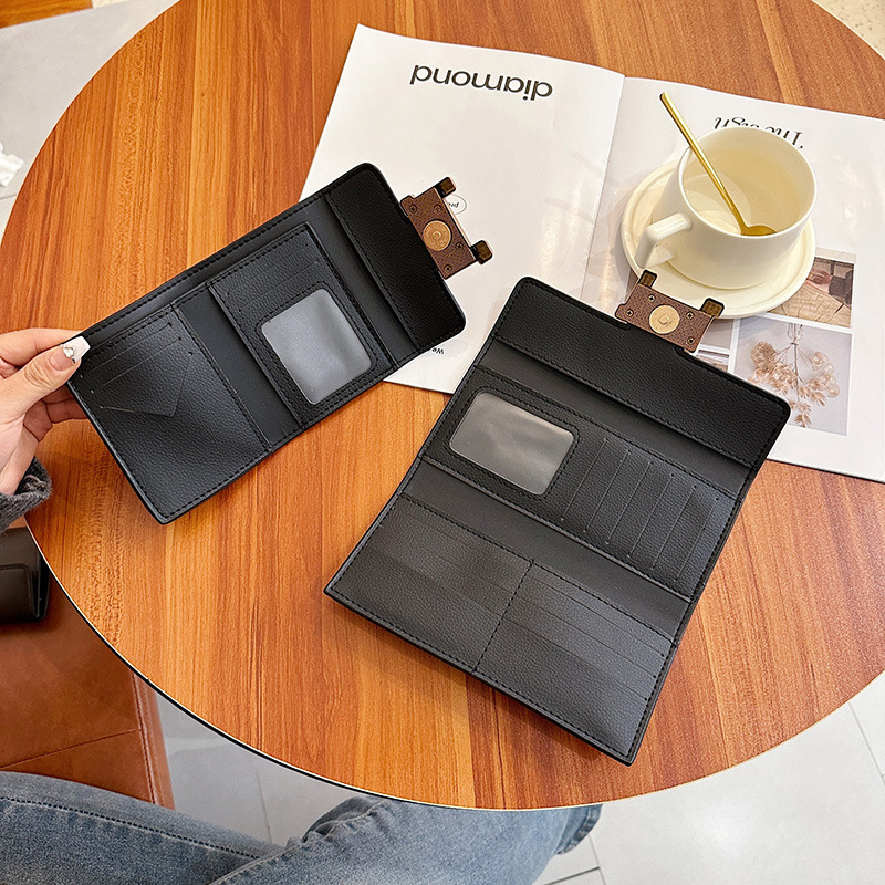 Дамски дълъг портфейл Gao da fu | PU материал | Функция за разширяване | Подплата: синтетична кожа | Лято 2024