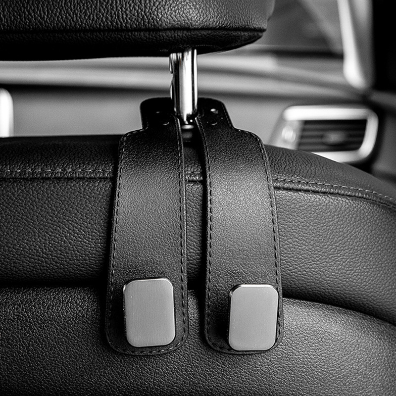 Закачалка за багаж за задната седалка на колата, скрита двойна закачалка, ABS материал, ароматизиращ аксесоар за кола