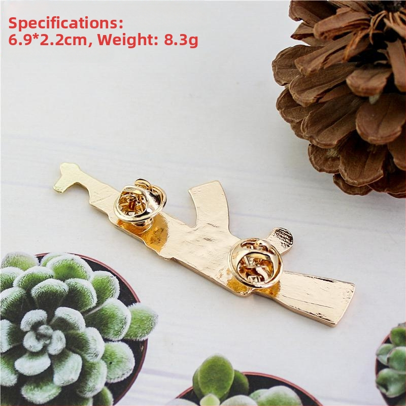 Kakla pīnīte - cinka sakausējums, karikatūras stils, universāls, ģeometrisks dizains, eļļas pilienu apdare, pielāgojama