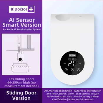 It doctor Cutie automată de nisip pentru pisici, cu sistem de aer proaspăt pentru deodorare, ventilator, ABS plastic