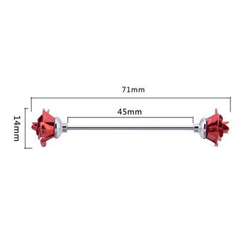Egyedi gallérpin rózsával esküvőkre – réz, virágos dizájn, elektroplattázott, férfi divat stílus OL