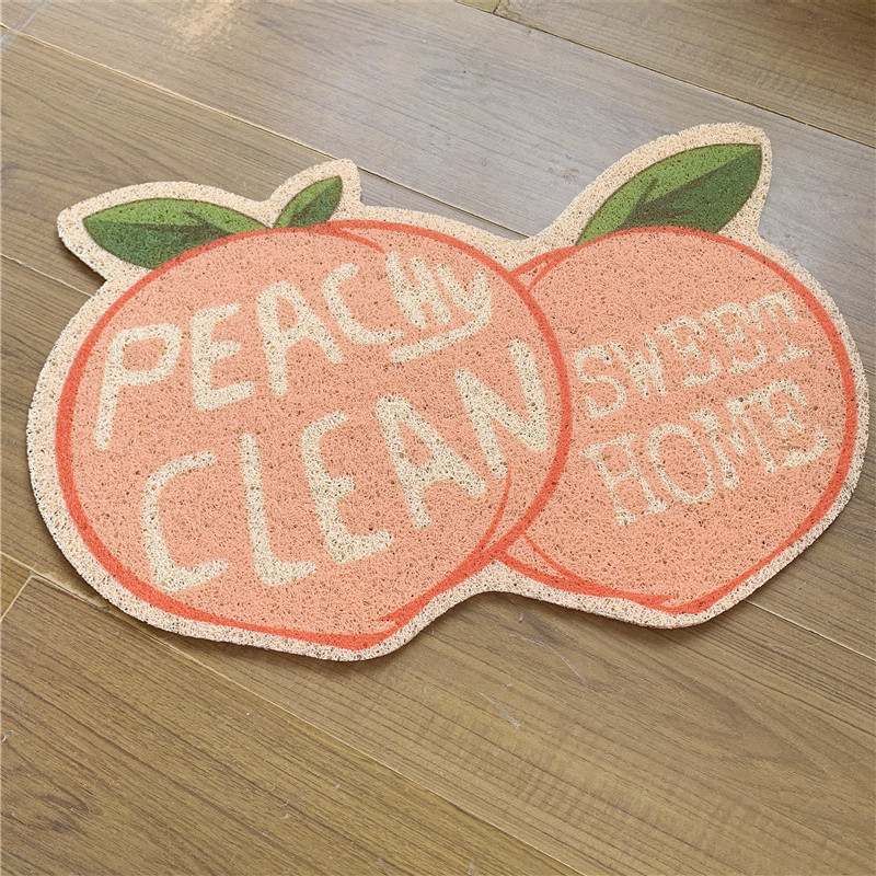 Χαλάκι λεκάνης γάτας με φρουτώδες μοτίβο (PVC υλικό, μάρκα Wire Loop, ανοιχτού τύπου λεκάνη γάτας)