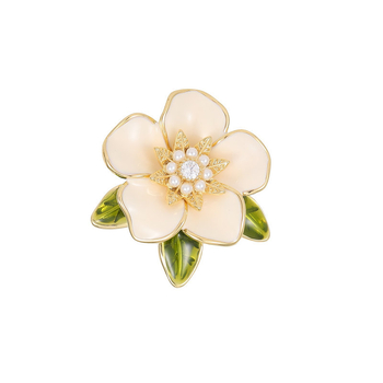 Vaskest lilleline kaelaripats, kuldplaaditud gemmiga mosaiik, tilgala oleja viimistlus, vintage stiil