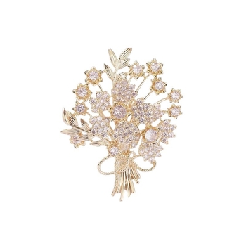 Kitűző Szerencsefa mintával, virág- és levél motívum, anyag: cink‑ötvözet, felületkezelés: elektroplatolás, stílus: pásztorális