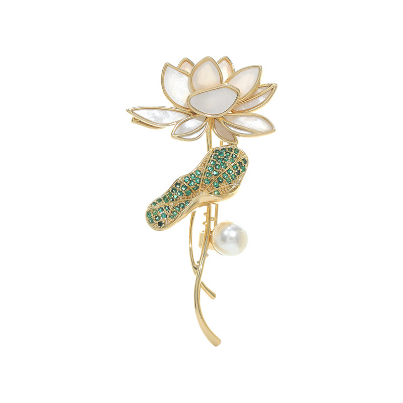 Réz brossa, geometriai mintázat, zománc olajfestmény-stílus, felület elektroplating, női kardigán kiegészítő