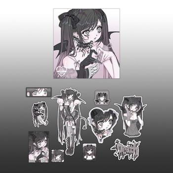 Pachet de stickere pentru cărți poștale și carcase DIY pentru telefon — hârtie sintetică, stil coreean, imprimat