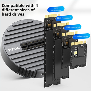 M.2 SSD púzdro – Duálny NVMe/SATA protokol, USB-C 3.1 Gen 2, hliníková zliatina, podpora až 8TB, 10 Gbps