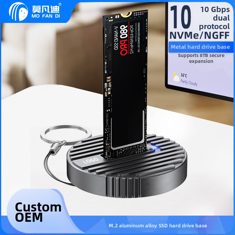 M.2 SSD púzdro – Duálny NVMe/SATA protokol, USB-C 3.1 Gen 2, hliníková zliatina, podpora až 8TB, 10 Gbps