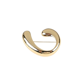 Rézből készült kitűző vízcsepp alakú geometriai dizájnnal, elektroplatált felülettel