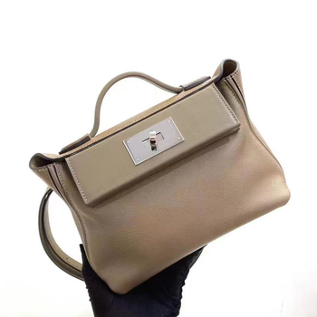 Kelly torba od prave kože 2424Mini, kopča za zaključavanje, jednoručna crossbody, dumpling stil, velika kapaciteta ženska torba