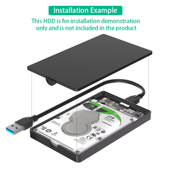 Kućište za tvrdi disk SATA na USB 3.0 – Huidongxin, USB 3.0 sučelje, 5 Gbps brzina prijenosa, na skladištu