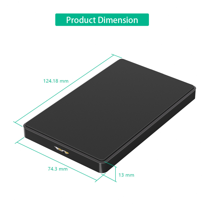 Kućište za tvrdi disk SATA na USB 3.0 – Huidongxin, USB 3.0 sučelje, 5 Gbps brzina prijenosa, na skladištu