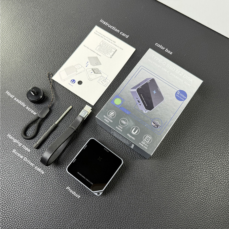 Kućište za SSD M.2 NVMe, podrška dvostrukom protokolu, USB 3.2 Gen2, metalno kućište, 10Gbps prijenos, 1 godina jamstva