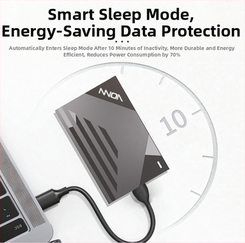 VONN v6 externé SSD púzdro z ABS, kapacita 4TB, USB 3.0 rozhranie