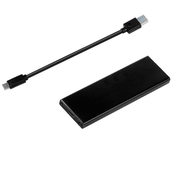 Carcasă SSD M.2 NVMe USB-C 10Gbps, controler JMS580, aliaj aluminiu-magneziu, suportă până la 3TB