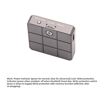 SZHY-LINK Vanjsko kućište za M.2 NVMe SSD 2230, JMS583 kontroler, zaštita od pisanja, kapacitet 4 TB, brzina do 1000 MB/s