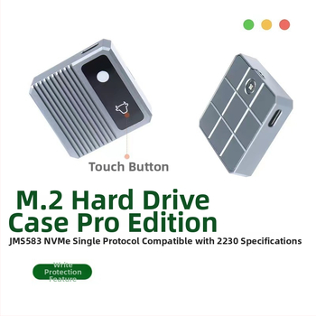 SZHY-LINK Vanjsko kućište za M.2 NVMe SSD 2230, JMS583 kontroler, zaštita od pisanja, kapacitet 4 TB, brzina do 1000 MB/s