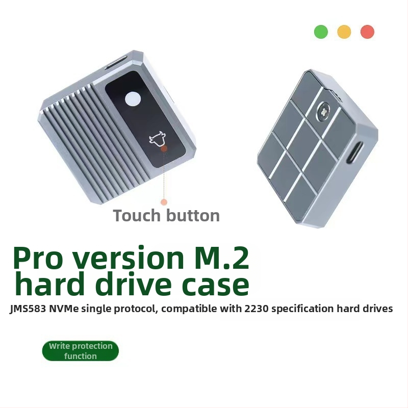 SZHY-LINK Vanjsko kućište za M.2 NVMe SSD 2230, JMS583 kontroler, zaštita od pisanja, kapacitet 4 TB, brzina do 1000 MB/s
