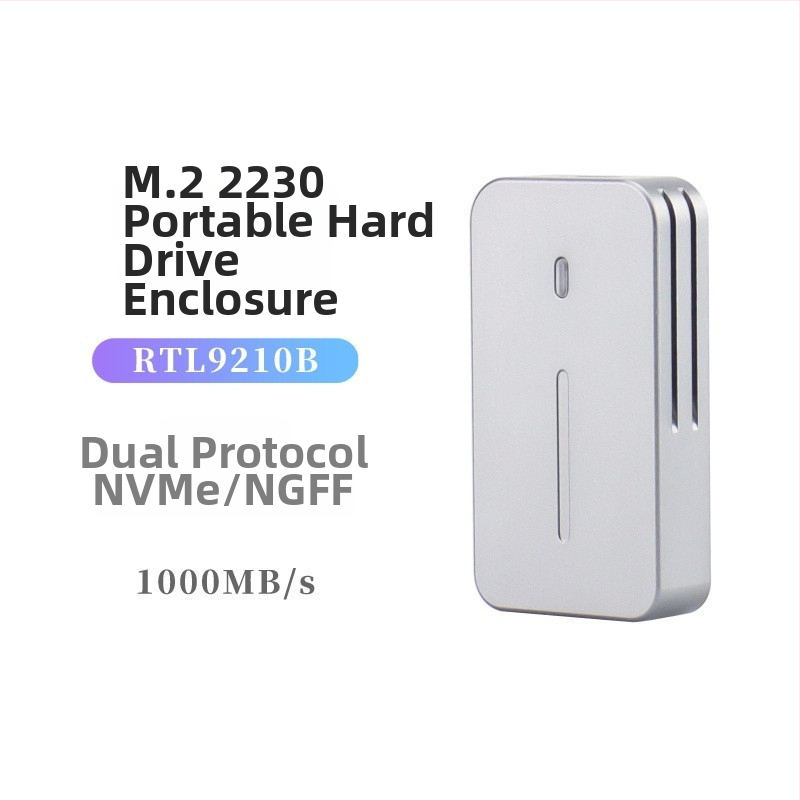 Kryt SSD M.2 NVMe/NGFF 2230, dvoj-protokol, USB 10 Gbps, CNC hliníkové puzdro s chladením